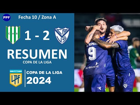 BANFIELD  1 - 2  VELEZ (COPA DE LA LIGA) Fecha 10 |RESUMEN|