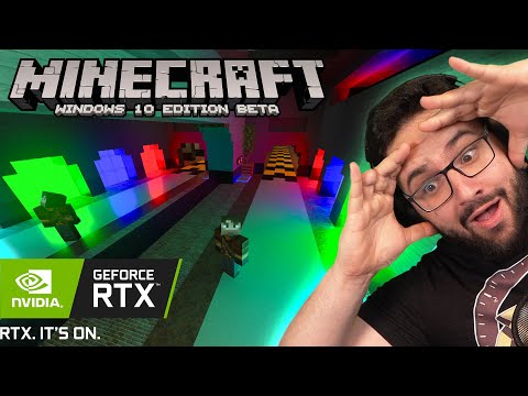the RTX IS HERE on Minecraft Windows 10!!!  #RTXON