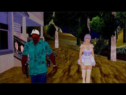 Cj y Goku Cazan brujas en el bosque - Gta San Andreas loquendo