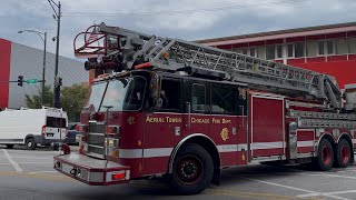 chicago fire department Ambulance 44 Engine 4 Aerial Tower 10 Battalion 3 Responding