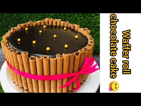 1 kg waffer roll chocolate cake 😋| രുചിയൂറും ചോക്ലേറ്റ് വേഫർ  കേക്ക് | meenaz kitchen
