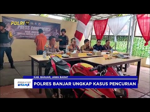 POLRES BANJAR UNGKAP KASUS PENCURIAN DENGAN KEKERASAN