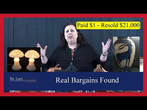 Real Bargains Found at a Thrift Shop Haul, Antique Mall, Yard Sale and Auction by Dr. Lori