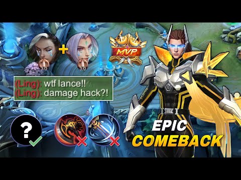 TOP GLOBAL LANCELOT SECRET BUILD🔥(MUST WATCH) - MLBB