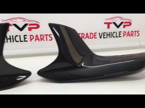 Fits BMW M5 F90 Real Carbon Fibre Front Bumper Corner Splitters Canards video