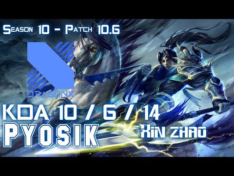 DRX Pyosik XIN ZHAO vs LEE SIN Jungle - Patch 10.6 KR Ranked