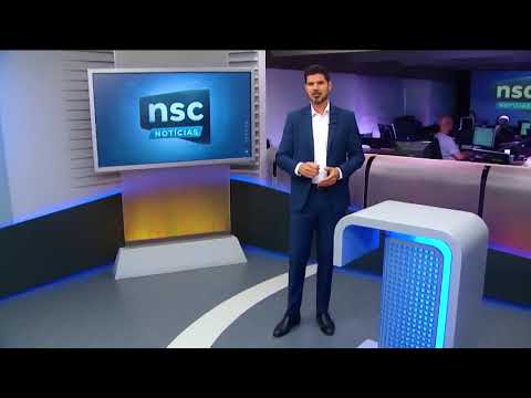Chamada do "NSC Notícias" na NSC TV Florianópolis