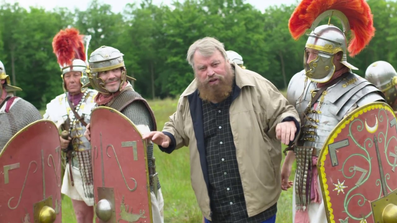 BRIAN BLESSED gets close-up with vicious ranged weaponry and hairy barbarians - YouTube