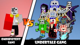 NEW OMNIPOTENT SANS vs UNDERTALE GANG  MINECRAFT  