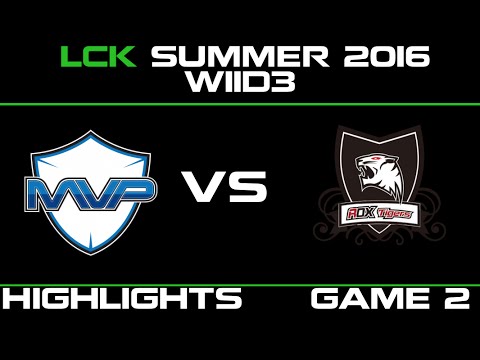 MVP vs ROX Game 2 Highlights LCK Champions 2016 W11D3 MVP vs ROX Tigers   ROX vs MVP   LCK LOL