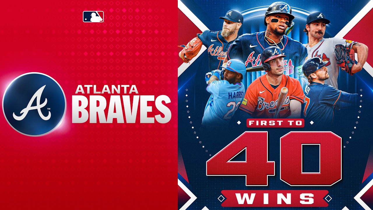 Feelin' peachy! 🍑 The Atlanta Braves are the first team to 40 wins in 2026! | MLB Highlights