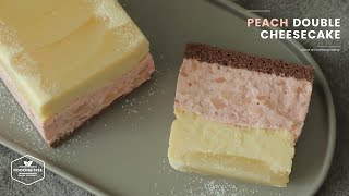 복숭아 더블 치즈케이크 만들기 : Peach Double Cheesecake Recipe : ピーチダブルチーズケーキ | Cooking tree