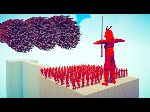 100x SAMURAI & SAMURAI GIANT vs EVERY GOD - Totally Accurate Battle Simulator TABS
