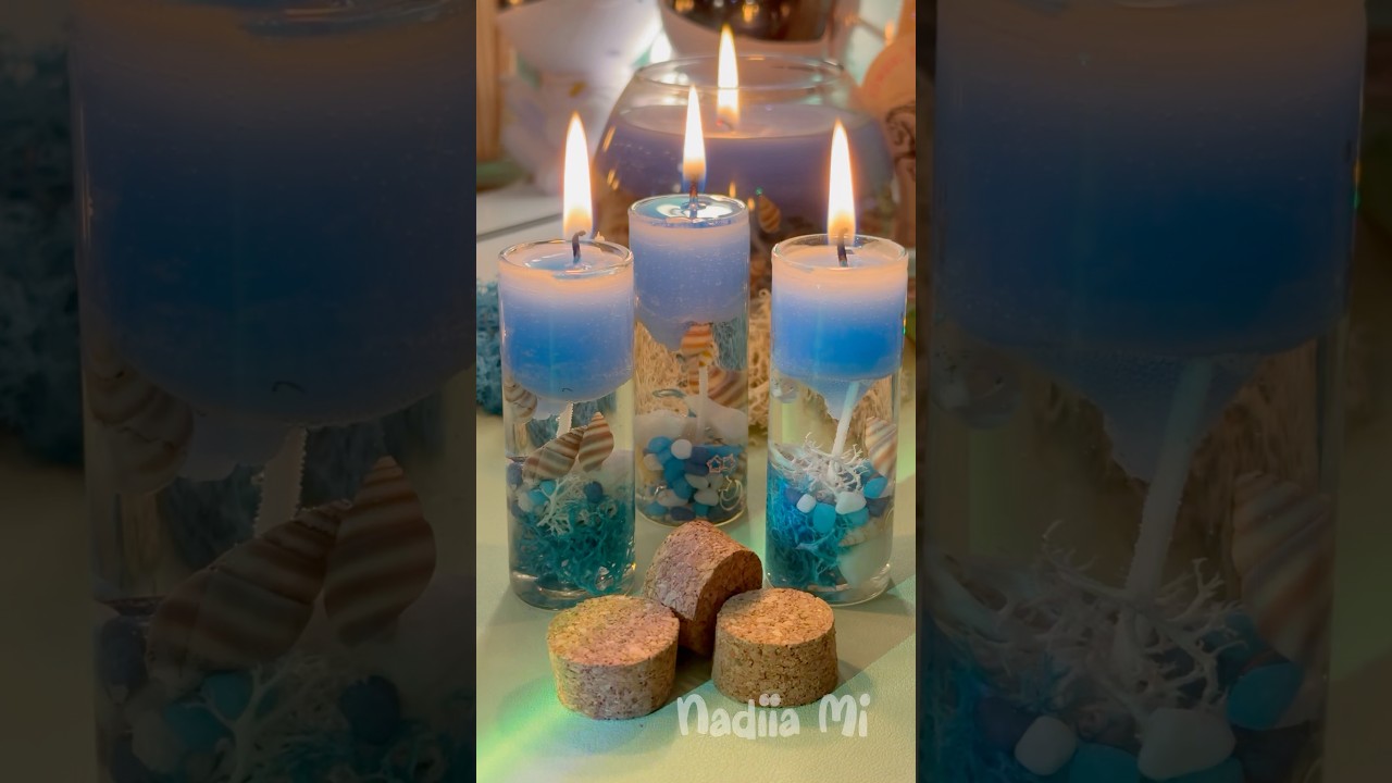 Water Candle DIY | Unleash the Aqua Glow🕯️🌊🐚