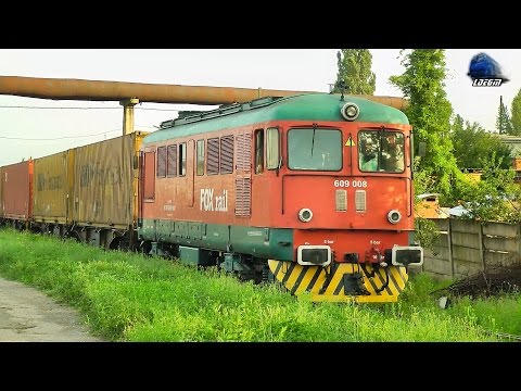DA 609 008-1 FOX Rail la Manevra/Shunting in Oradea Est pe Apus/on Sunset - 22 June 2016
