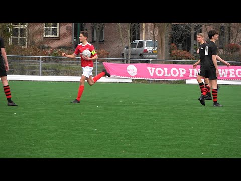 Tweede helft DOVO JO16-1 - AFC Quick JO16-1.