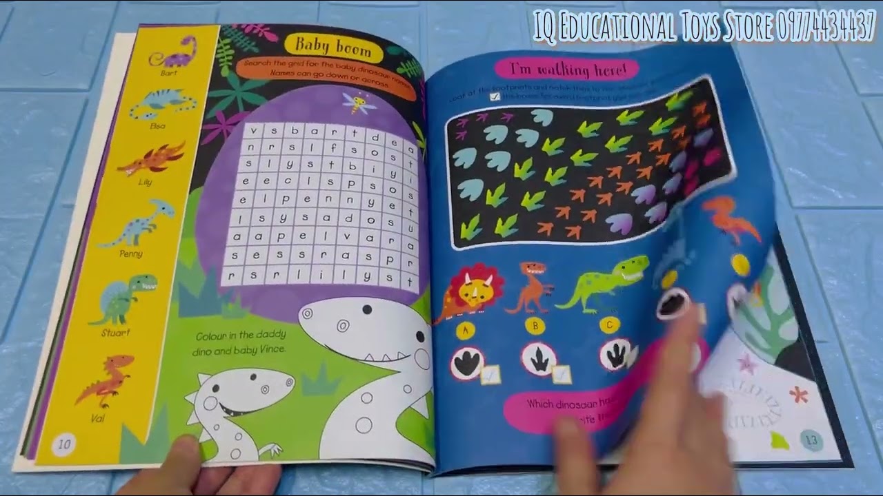 Scratch sparkle dinosaur Activity book by IQ ets