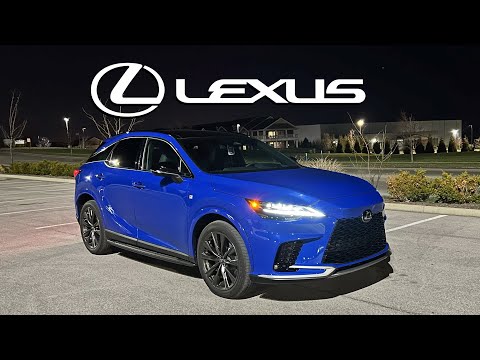 NIGHT REVIEW! -- Here's the All-New 2023 Lexus RX 350 F-Sport Lighting up the Night