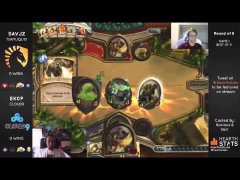 Savjz vs Ekop part 1 - Top 8 Hearthstats Invitational