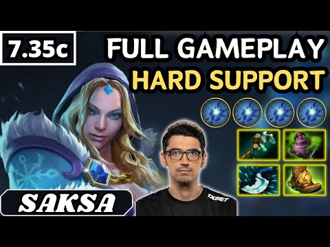 11000 AVG MMR - Saksa CRYSTAL MAIDEN Hard Support Gameplay - Dota 2 Full Match Gameplay