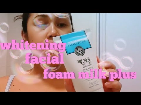 Whitening facial foam/scentio milk plus/