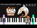 The Loud House Theme Song EASY Piano Tutorial