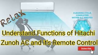 Hitachi Zunoh AC and Remote functions Explained