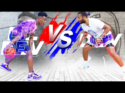 DEV VS LIL DEV!!! 1V1 @DEVINTHELAB MATCHES UP WITH TOP HIGH SCHOOL RECRUIT! BARINGTON HARGRESS