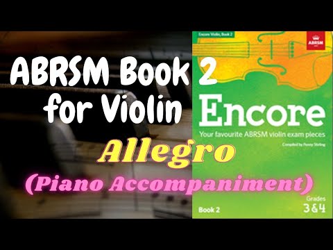 ABRSM Encore Violin Book 2 - Allegro (Piano Accompaniment)