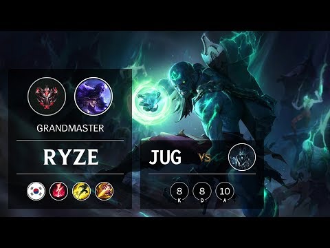 Ryze Jungle vs Karthus - KR Grandmaster Patch 9.13
