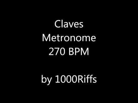 Claves Metronome 270 BPM - Beats Per Minute
