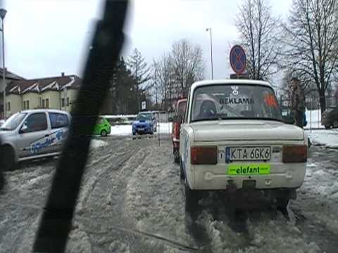 3 zimowy super oes krosno 14.03.2010  Ryszard Dunaj  - Konrad Dunaj FIAT CINQECENTO