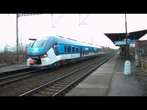 Odjezd vlaku Os 7009 (ČD 844.001) - Jirkov zastávka, 9. 1. 2013