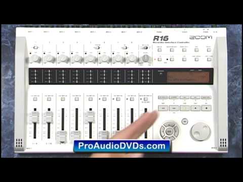Zoom R16 Mixdown Example to a Single Stereo Track including Insert Effects