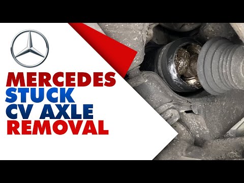 Mercedes E350 Stuck CV Axle Removal