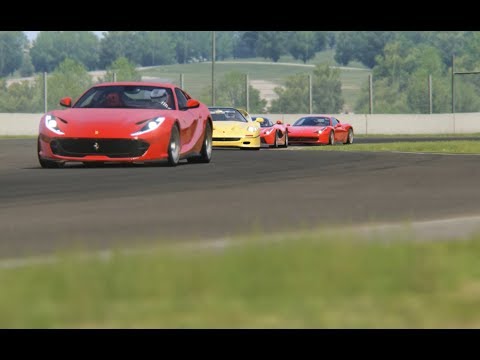 Battle Ferrari 812 Superfast vs Others Ferrari's at Mugello