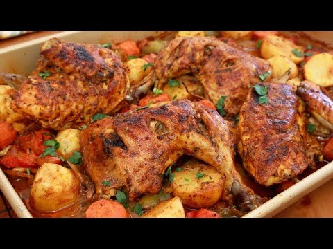 , title : 'طبخ دجاج مشوي بهذه الطريقة السهلة يجعلها فخمة ولذيذة! Cooking a Delicious Roasted Chicken Recipe'