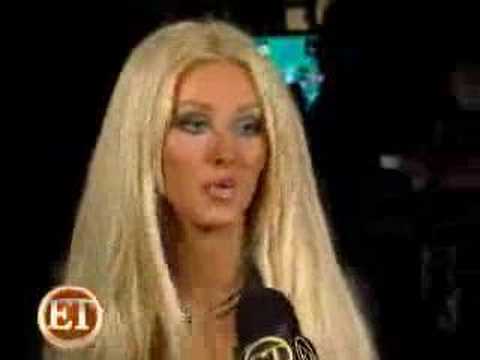 Christina Aguilera Interview on the Set of Tell Me Video