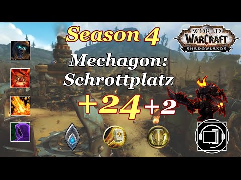 Schutz Paladin - Mechagon Schrottplatz +24 in time +2   WoW Shadowlands Season 4