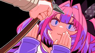 【手描き切り抜き】AZKi先輩にイタズラを仕掛ける勇者ヴィヴィ