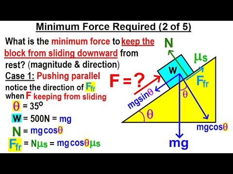 Physics Mechanics The Inclined Plane 1 of 2 Frictionless