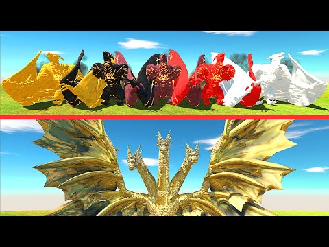 GHIDORAH VS X5 RODAN - Animal Revolt Battle Simulator