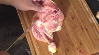 How to debone a chicken thigh