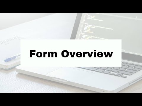 Form Overview Using HTML