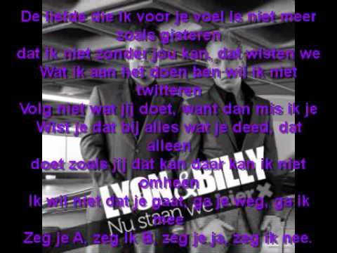 Lyon ft. Billy d - Nu staan we hier (lyrics)