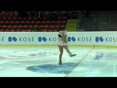 2015 ISU Jr. Grand Prix - Linz Ladies Short Program Chiara CALDERONE ITA