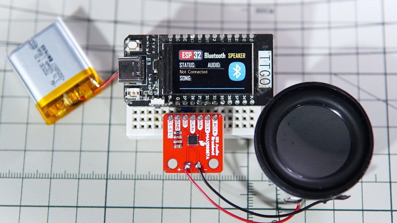 Let’s Build an ESP32 Bluetooth Speaker (T-Display)
