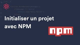 Comment mettre en place NPM sur un projet ? (npm init)