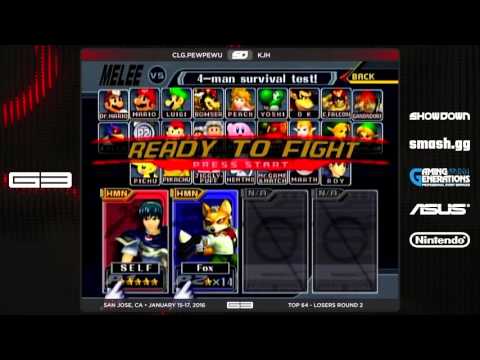 GENESIS 3 - CLG.PewPewU (Marth) vs KJH (Fox) - Melee Top 64 - LR2