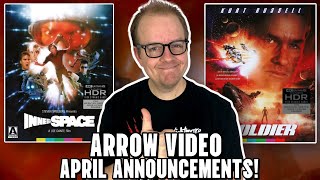 Innerspace And SOLDIER Coming TO 4K! | Arrow VIDEO April Announcements! | NEW Cuts For The KILLER!